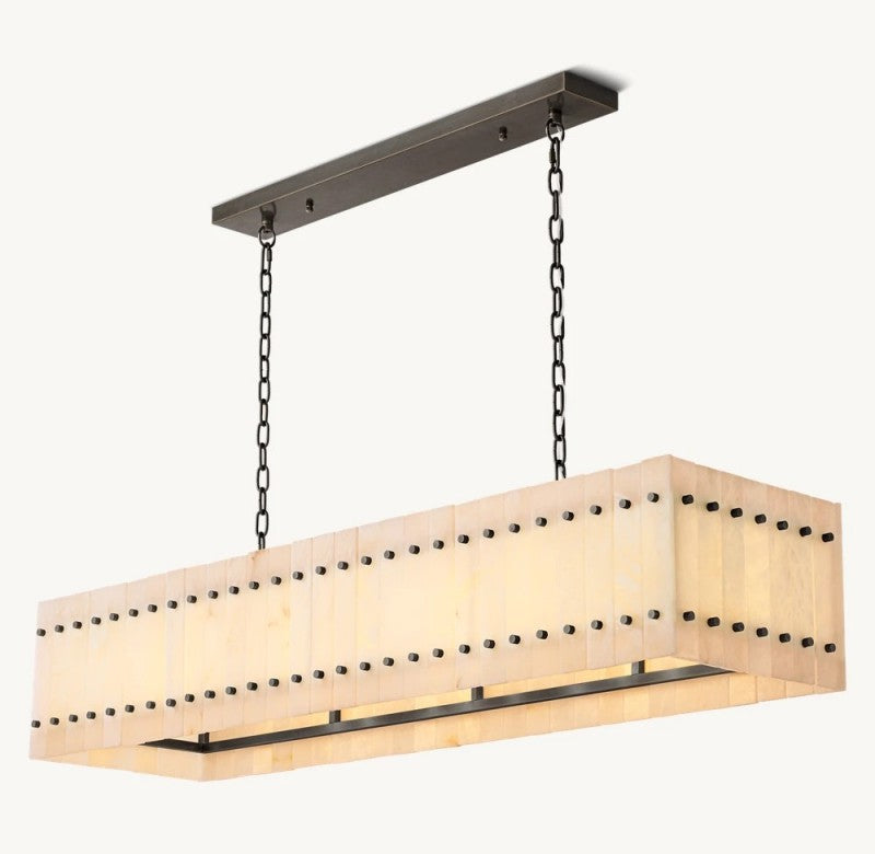 Aurelius Alabaster Linear Chandelier 54''
