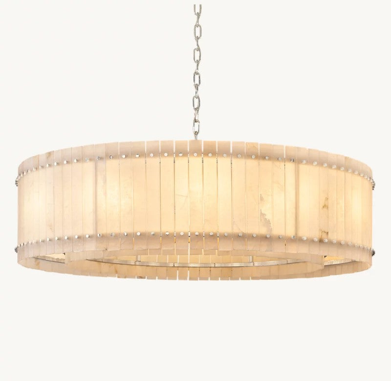 Aurelius Alabaster Round Chandelier 60''