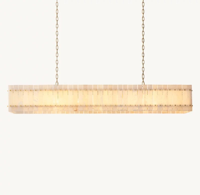 Aurelius Alabaster Linear Chandelier 72''