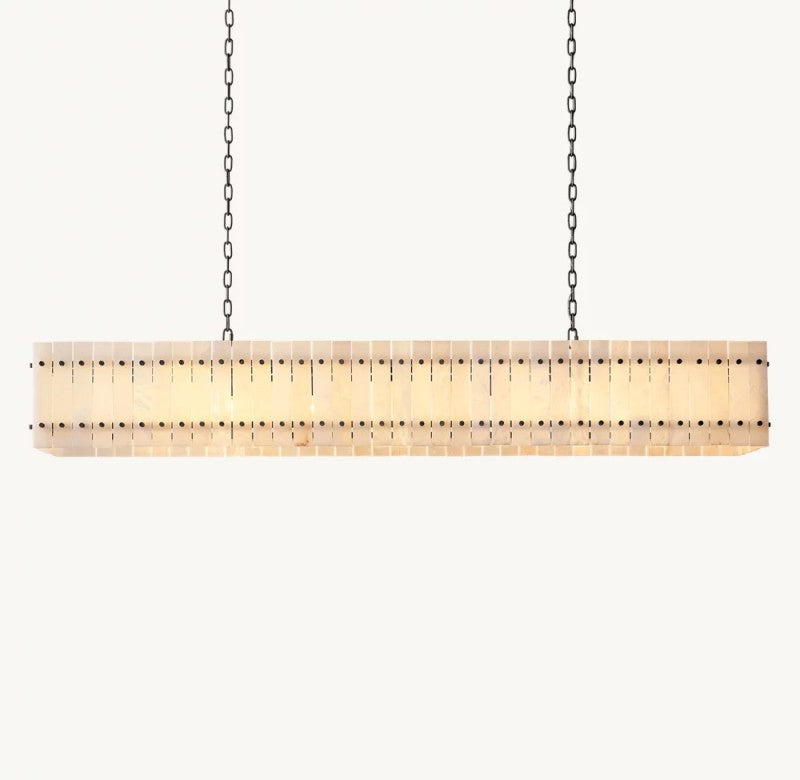 Aurelius Alabaster Linear Chandelier 72''