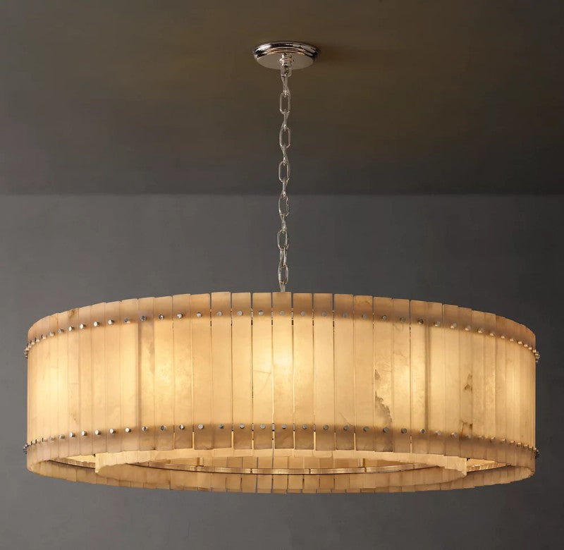 Aurelius Alabaster Round Chandelier 60''