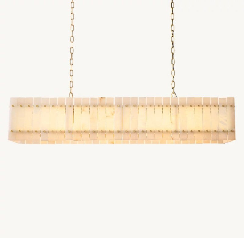 Aurelius Alabaster Linear Chandelier 54''