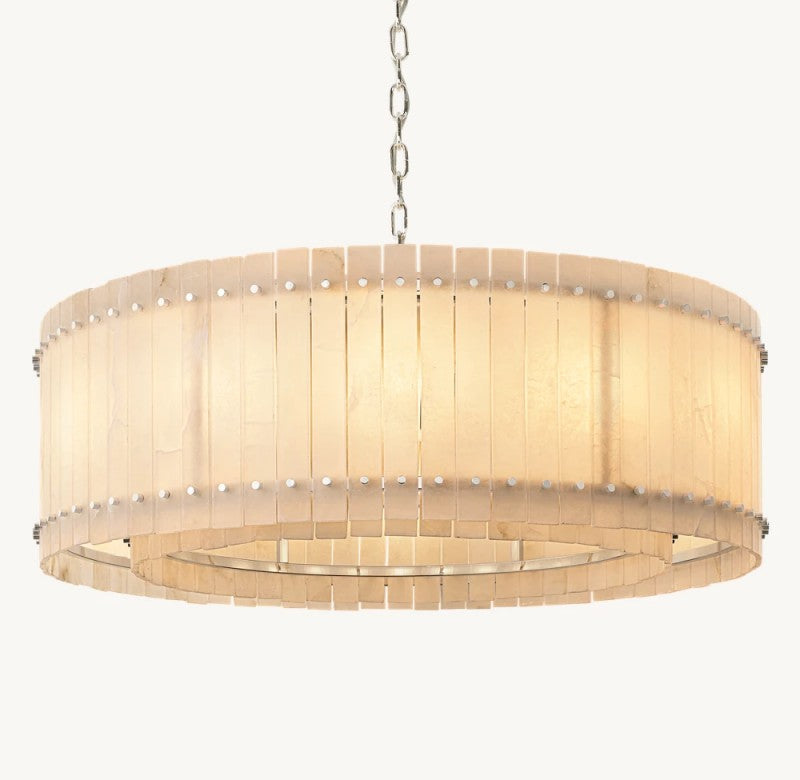 Aurelius Alabaster Round Chandelier 48''