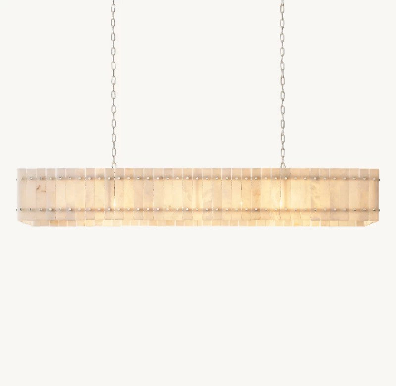Aurelius Alabaster Linear Chandelier 72''
