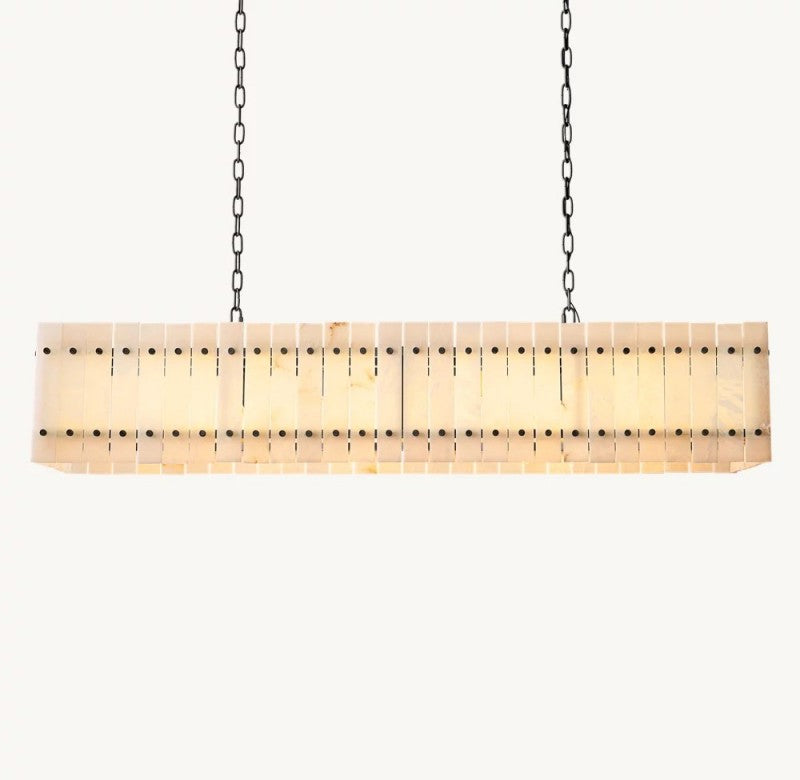 Aurelius Alabaster Linear Chandelier 54''