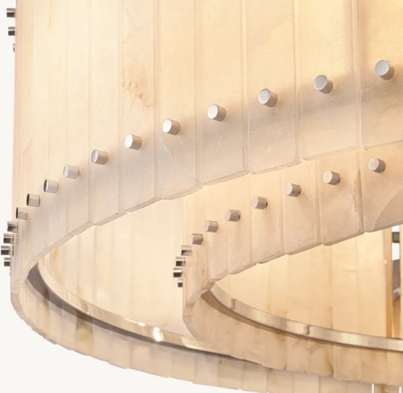 Aurelius Alabaster Round Chandelier 60''