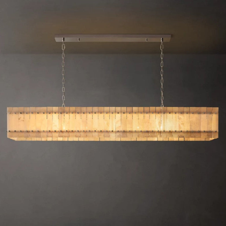 Aurelius Alabaster Linear Chandelier 72''