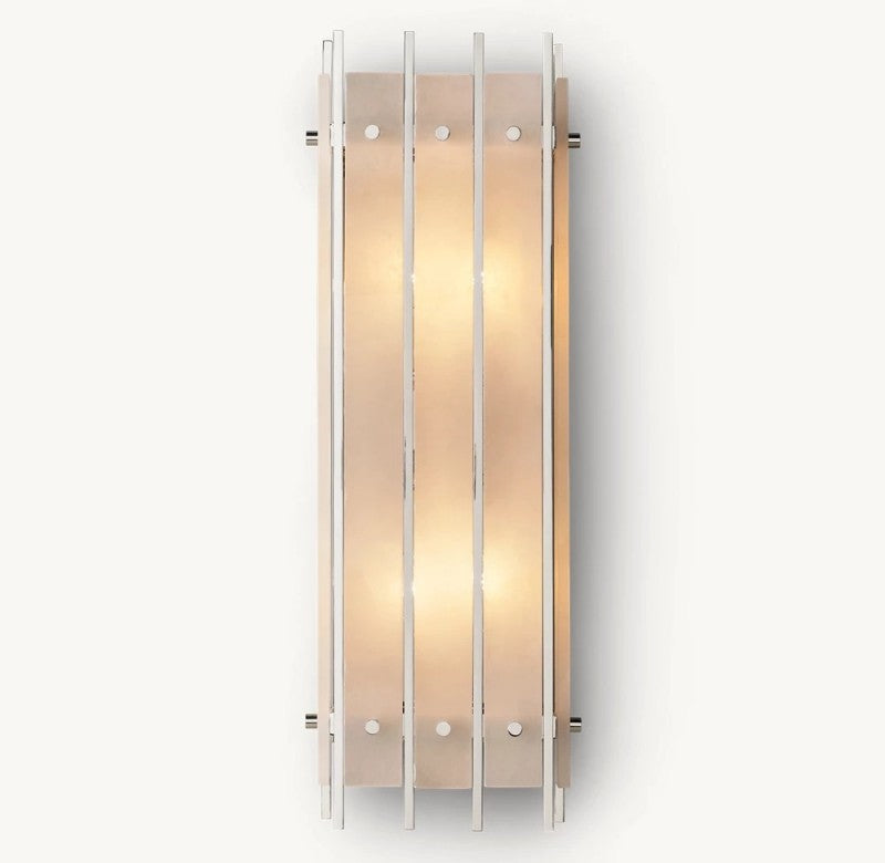 Aurelius Alabaster Rectangular Wall Sconce 25''