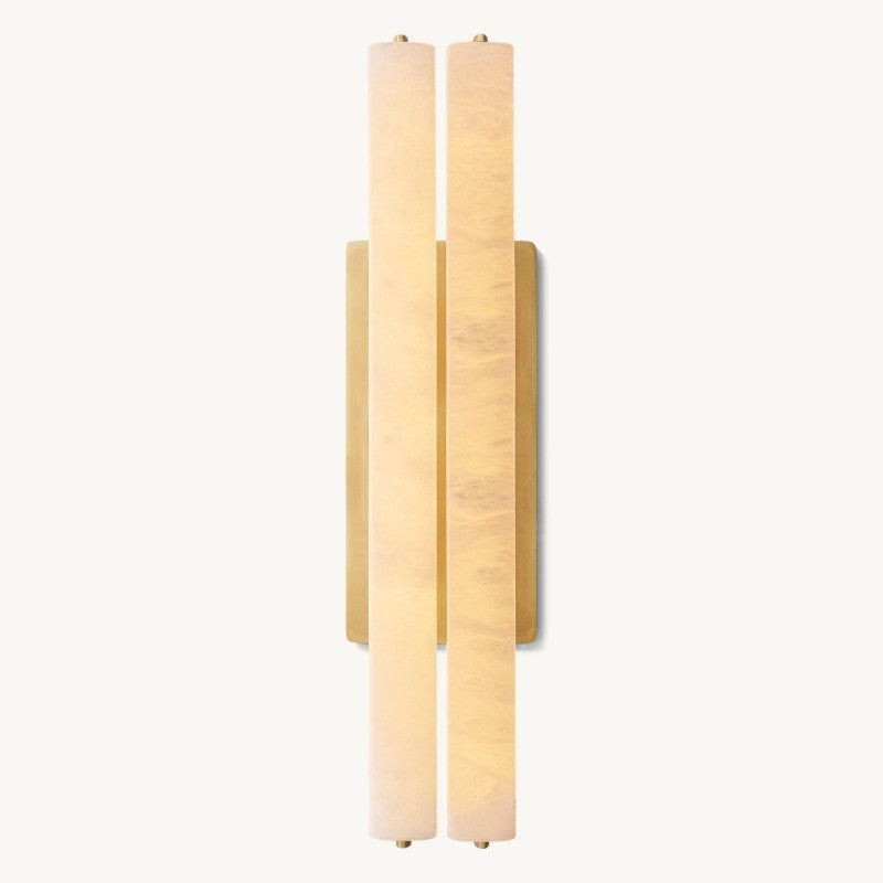 Audon Alabaster Double Sconce