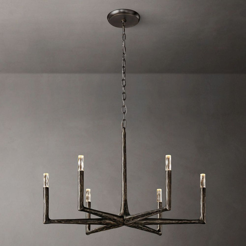 Avarit Forged Round Chandelier 36''