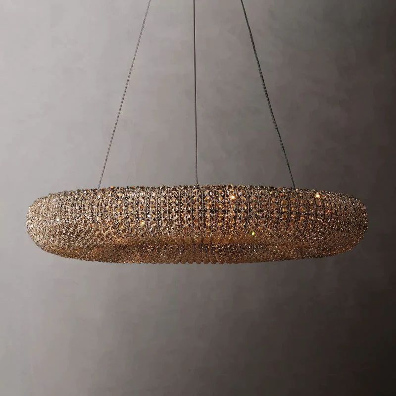 Halo Crystal Round LED Chandelier 41''