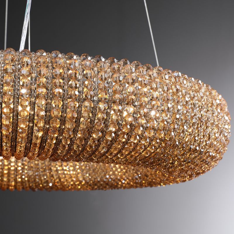 Halo Crystal Round LED Chandelier 41''