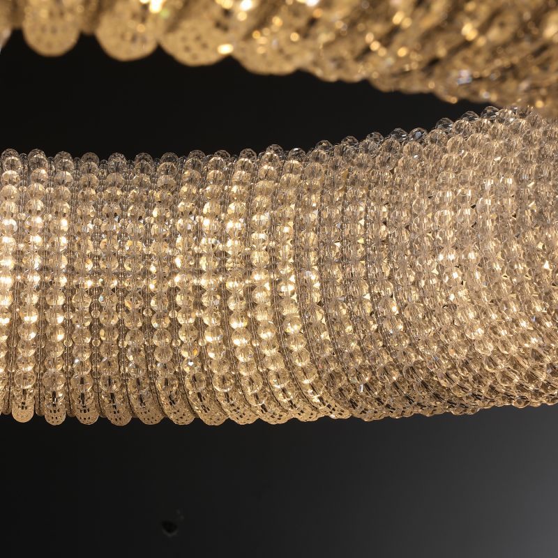 Halo Crystal Round LED Chandelier 41''