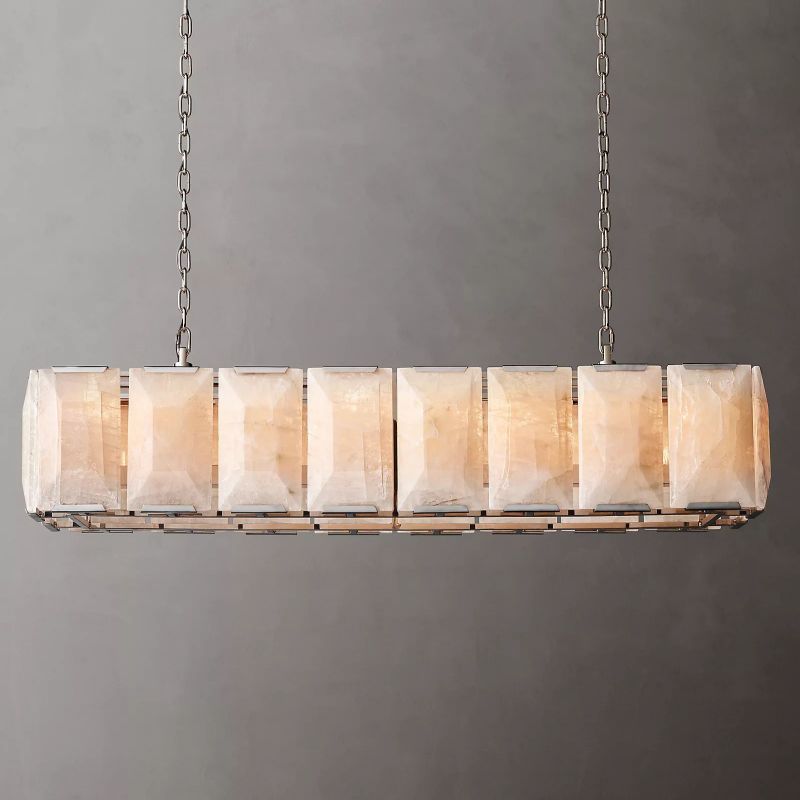 Harley Calcite Rectangle Chandelier 54''