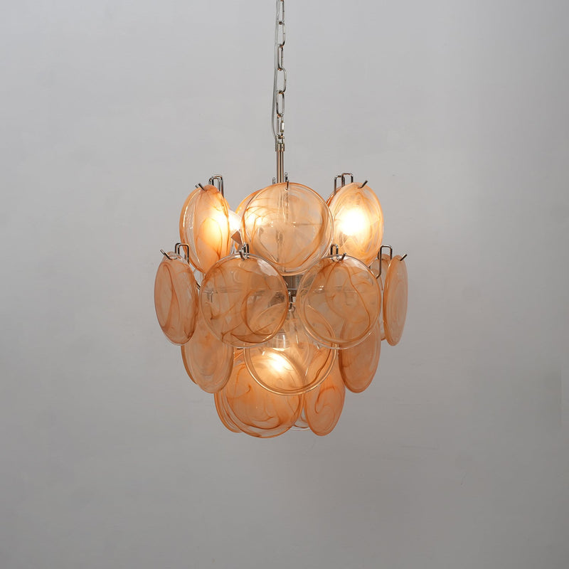 Lunaria Disc Murano Chandelier