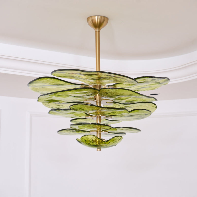 Petals Gold Murano Chandelier