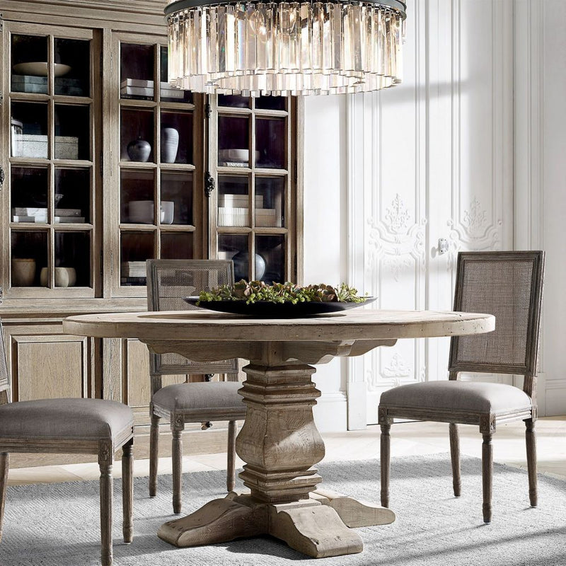 Ryan Round Triangular Crystal Chandelier 43"D