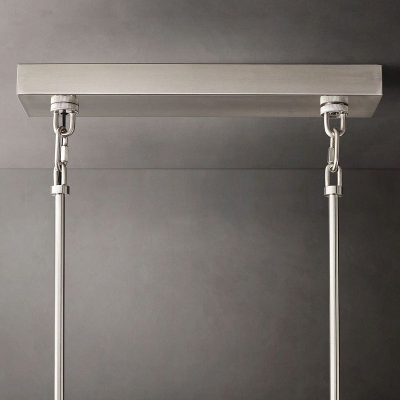 Samurai Smoke Rectangle Chandelier 59"W