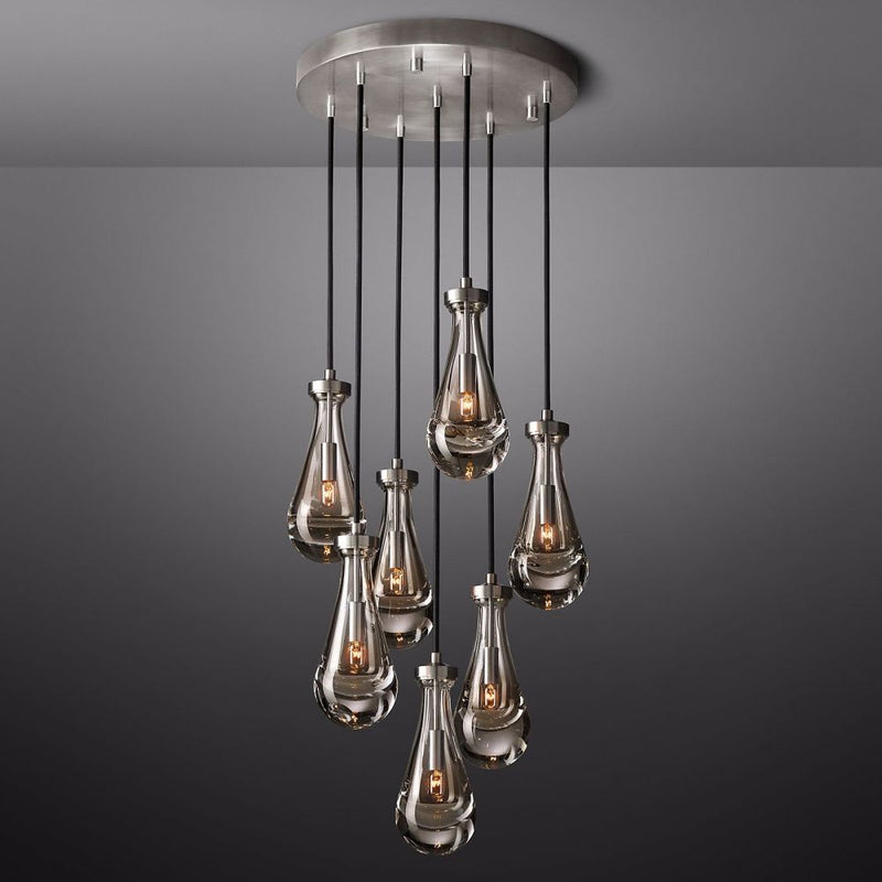 Raindrop Round Chandelier 18''