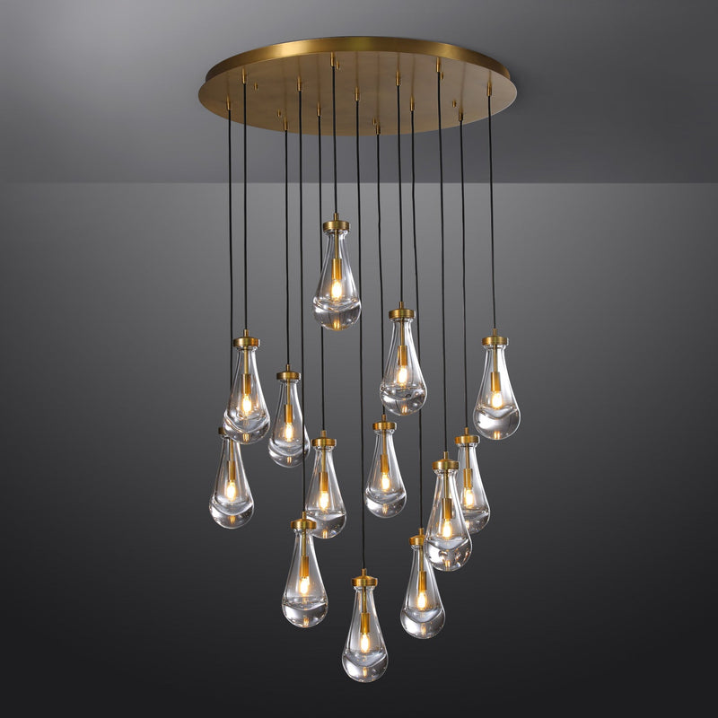 Raindrop Round Chandelier 36''