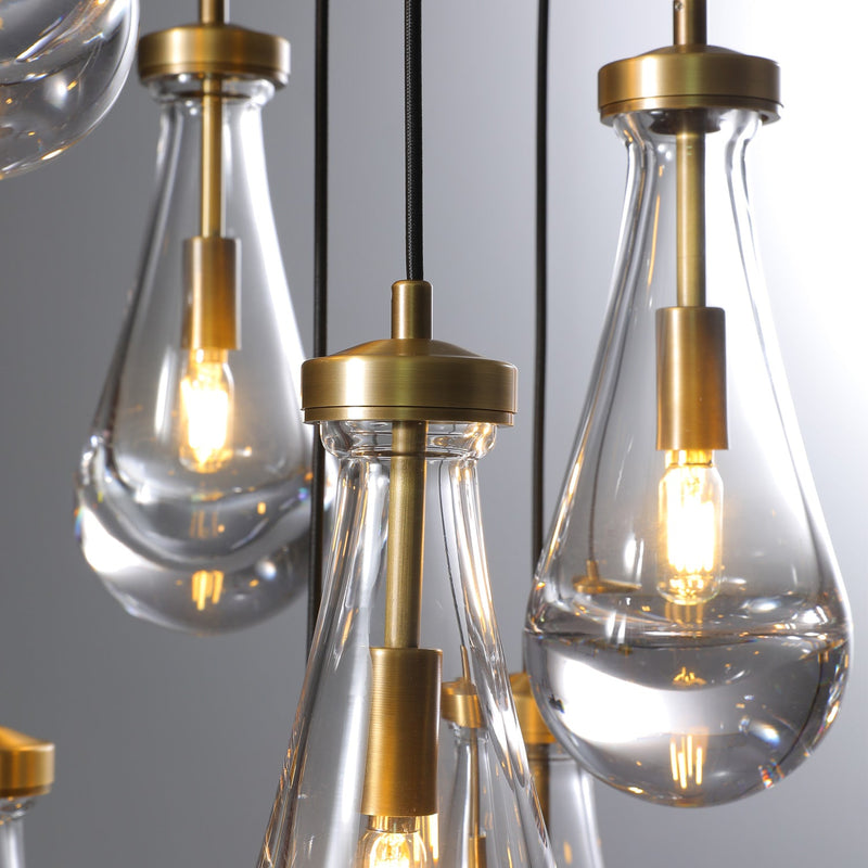 Raindrop Round Chandelier 18''