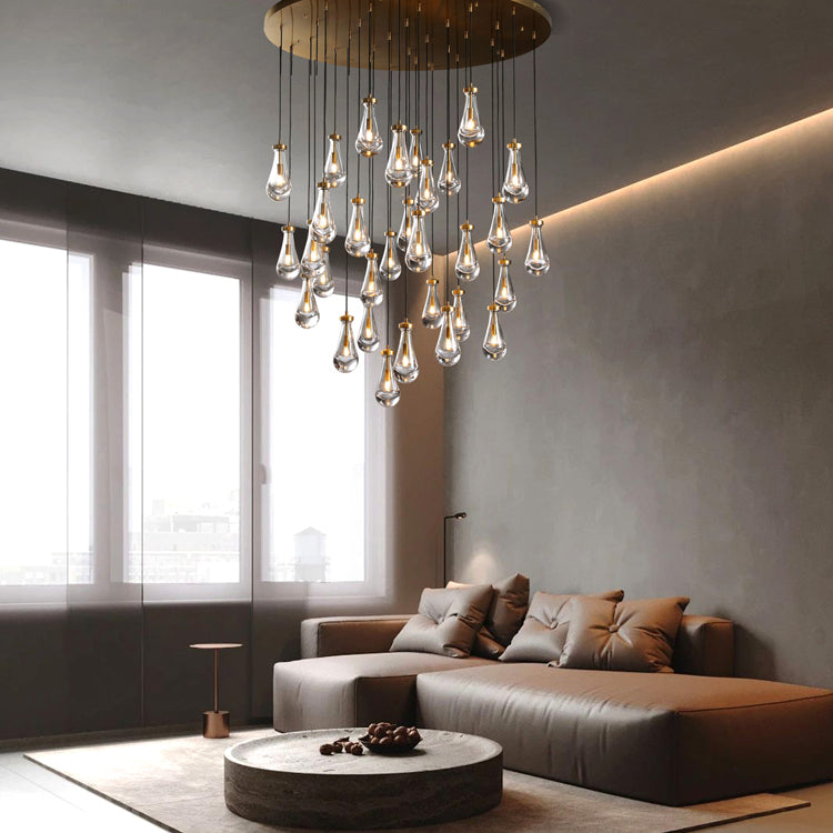 Raindrop Round Chandelier 47''
