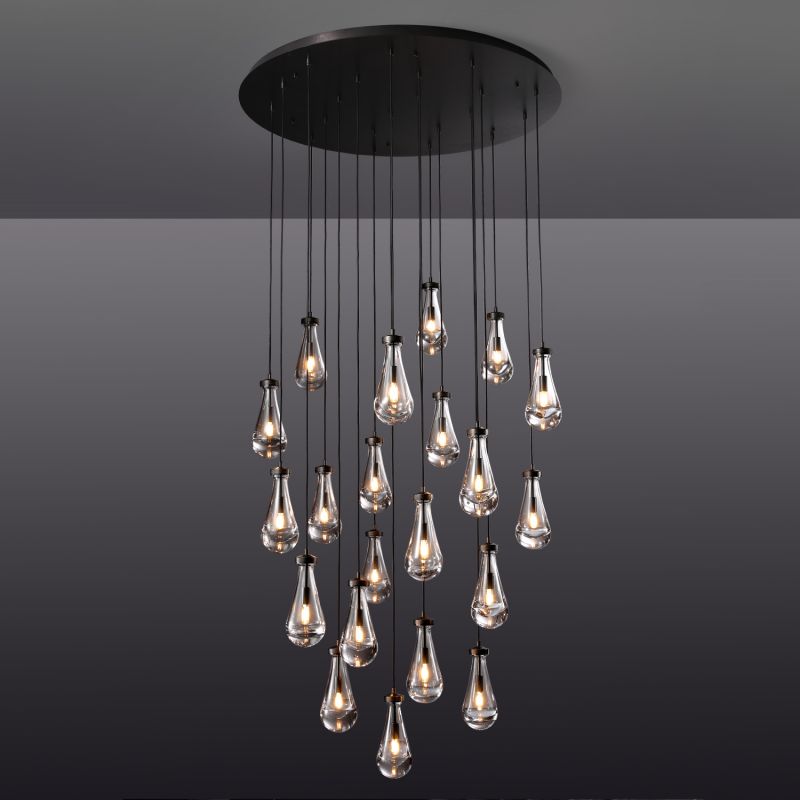 Raindrop Round Chandelier 47''