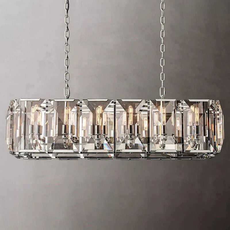 Harley Crystal Rectangular Chandelier 42''