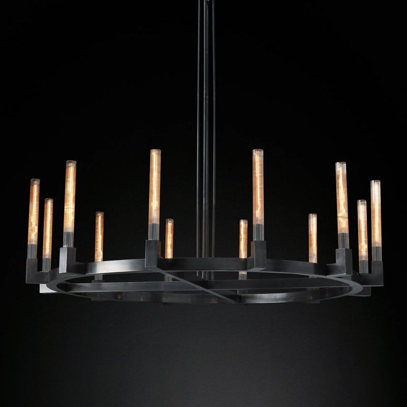 Cannel Round Chandelier 60''
