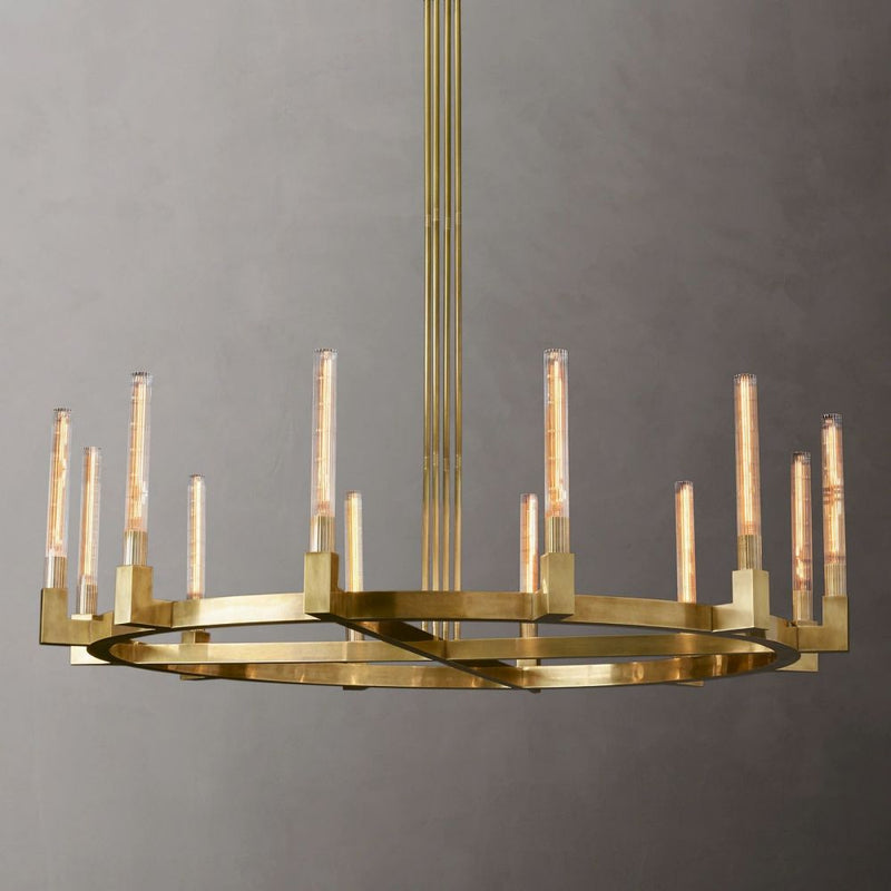 Cannel Round Chandelier 60''