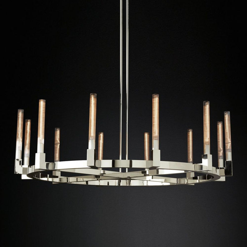 Cannel Round Chandelier 60''