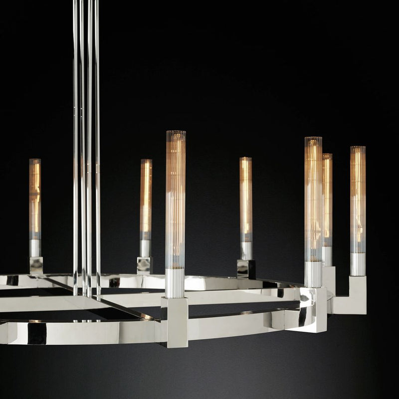 Cannel Round Chandelier 36''