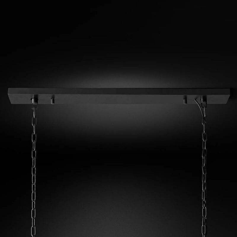Ryan Rectangle Triangular Crystal Chandelier 60"W