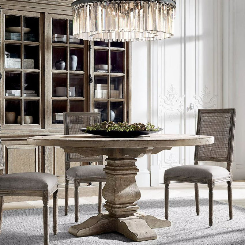 Ryan Round Triangular Crystal Chandelier 32"D