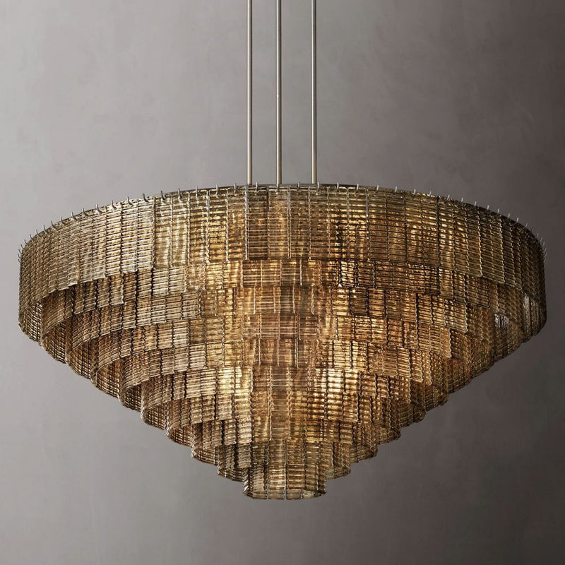Samurai Smoke Round Chandelier 65''D