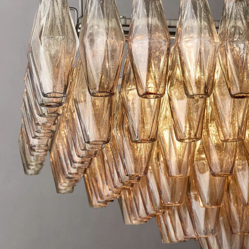 Tara Rectangle Tiered Chandelier 74''W