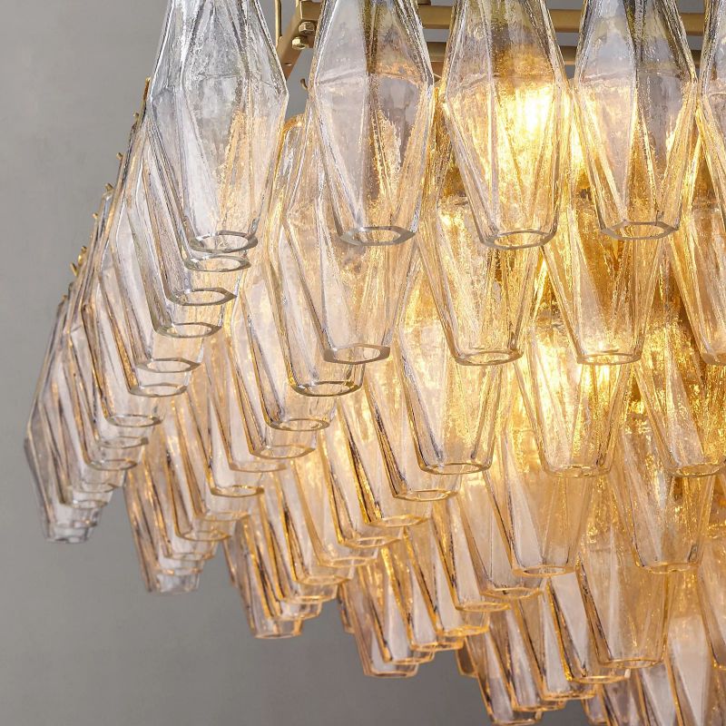 Tara Rectangle Tiered Chandelier 54''W
