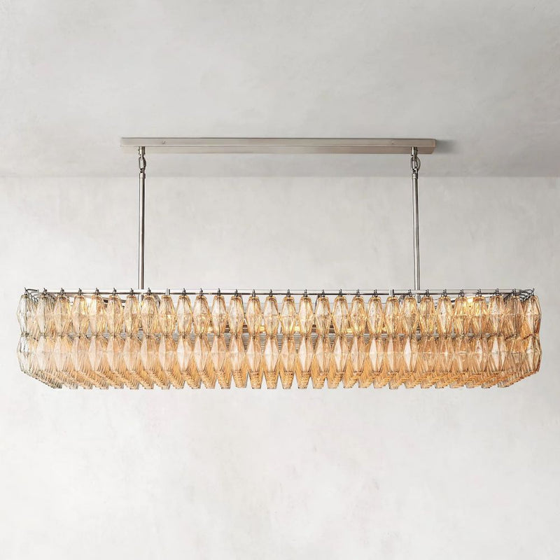 Tara Rectangle Single Chandelier 74''W