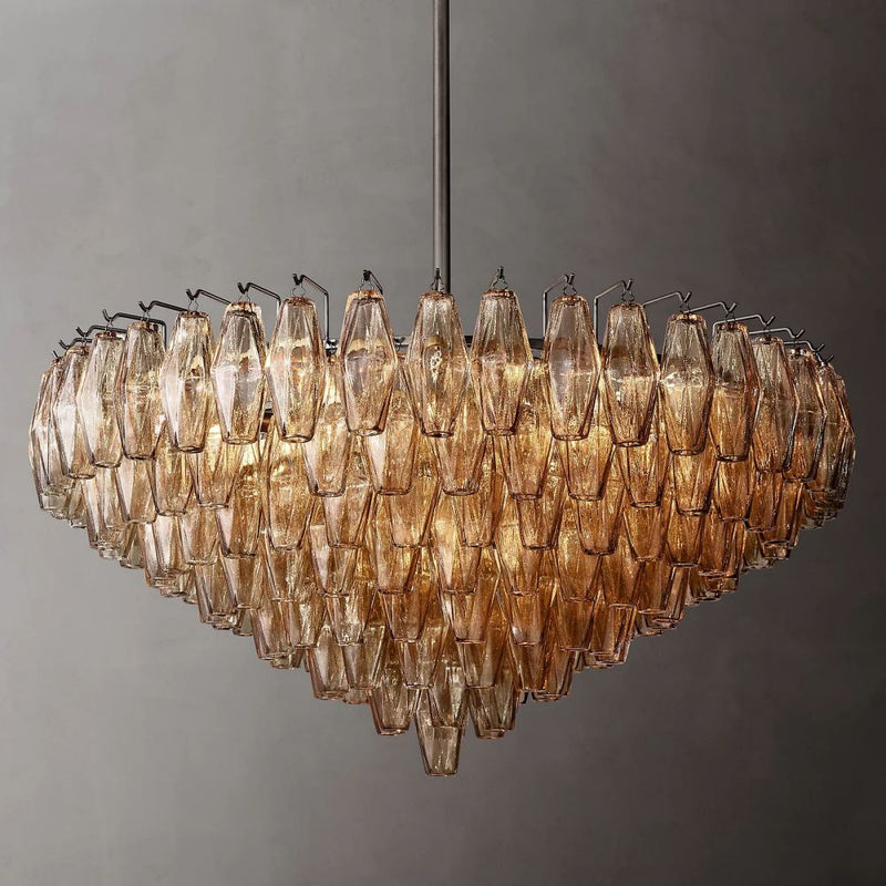 Tara Round Tiered Chandelier 37''D
