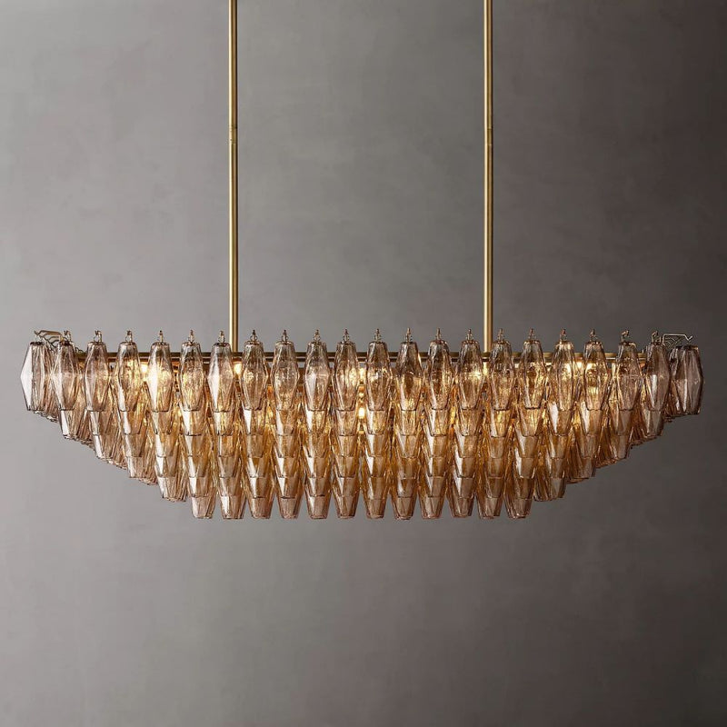Tara Rectangle Tiered Chandelier 54''W