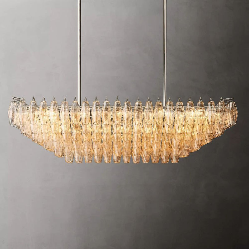 Tara Rectangle Tiered Chandelier 54''W