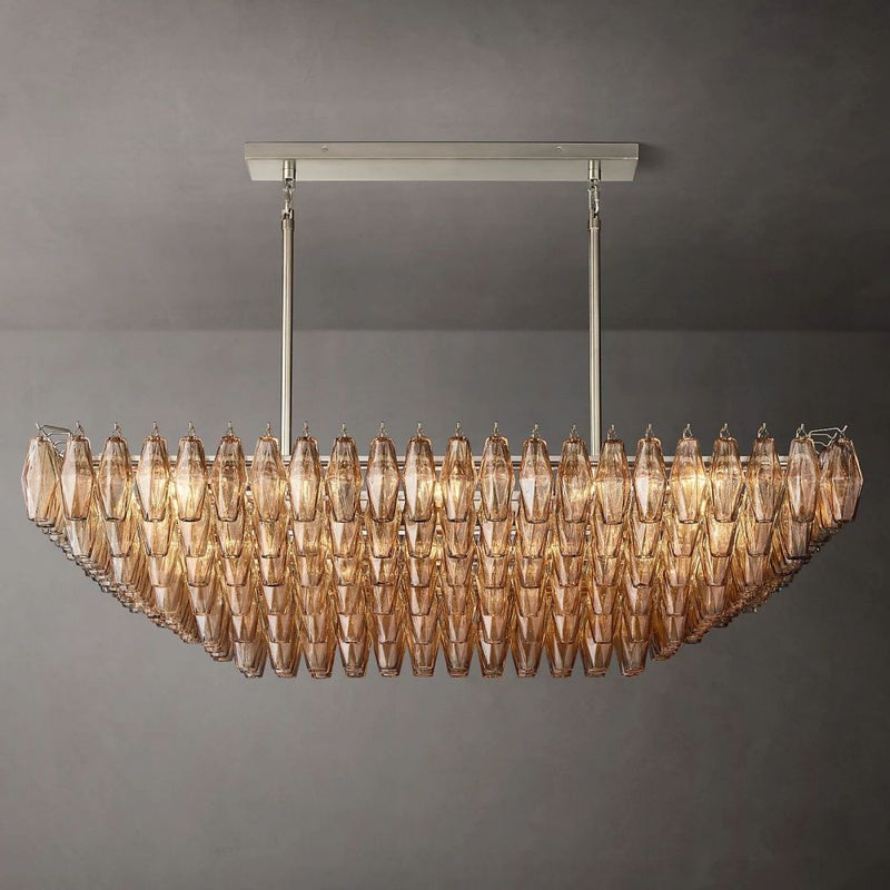 Tara Rectangle Tiered Chandelier 54''W