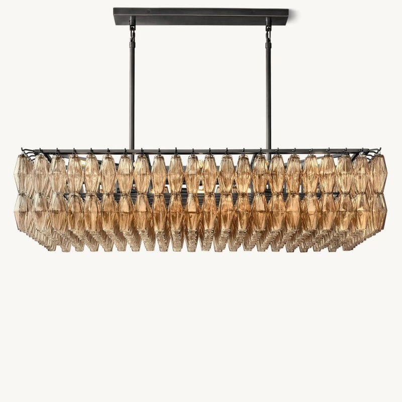 Tara Rectangle Single Chandelier 54''W