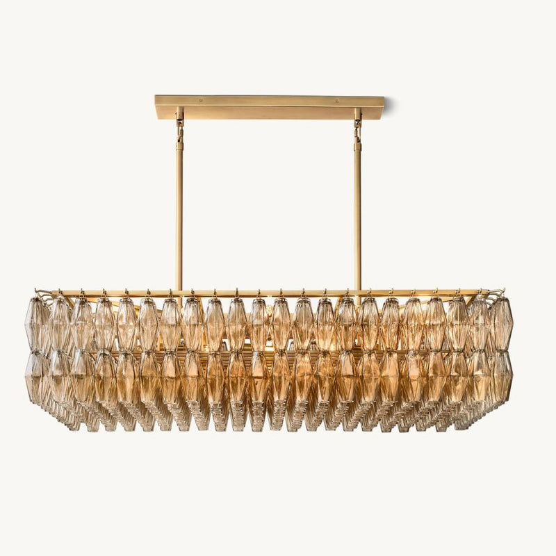 Tara Rectangle Single Chandelier 54''W