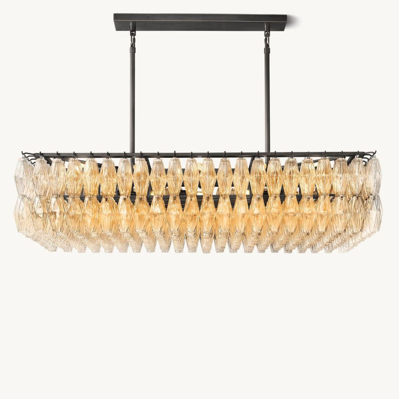 Tara Rectangle Single Chandelier 54''W