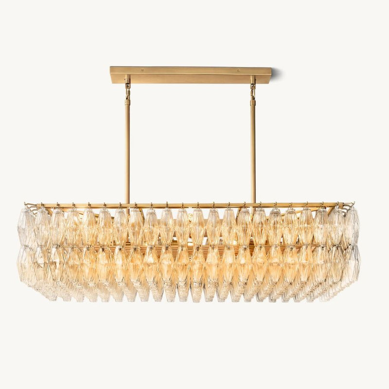 Tara Rectangle Single Chandelier 54''W
