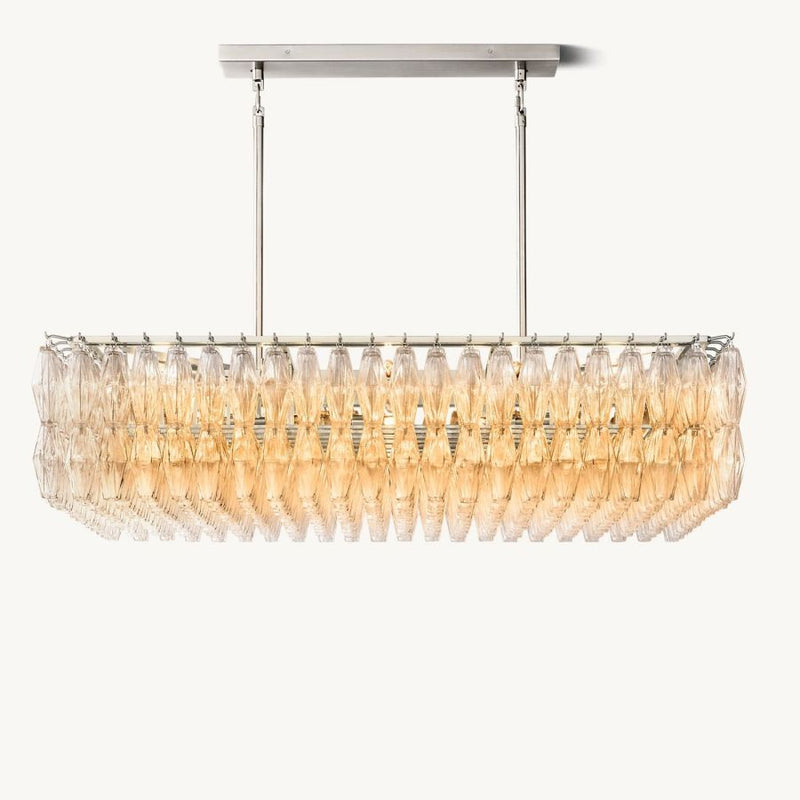 Tara Rectangle Single Chandelier 54''W