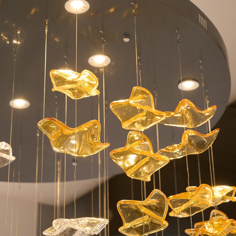 Tidal Art Glass Pendants