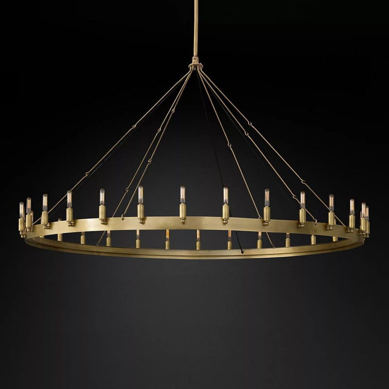 Camilo Vintage Filament Round Chandelier 63''D
