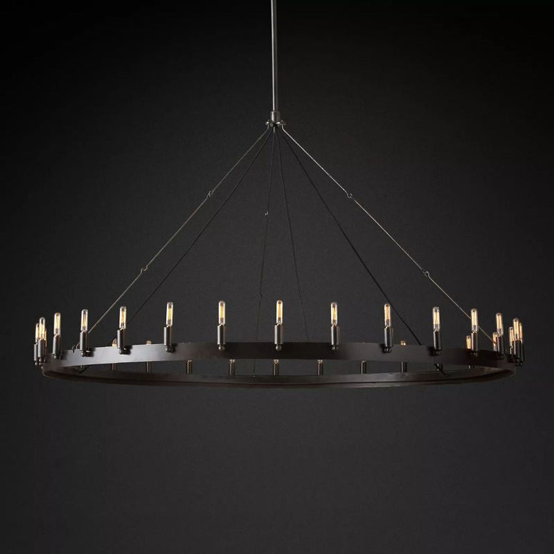 Camilo Vintage Filament Round Chandelier 63''D